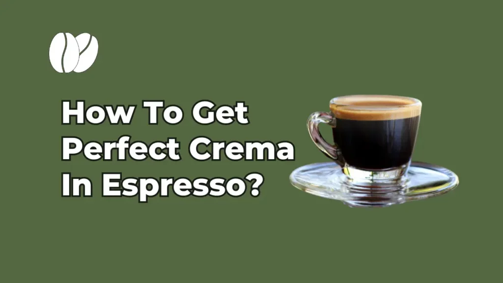 How To Get Perfect Crema In Espresso